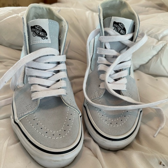 Light Blue High Top Vans - Picture 2 of 4